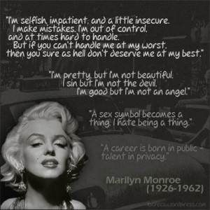 marilyn monroe body shape quotes