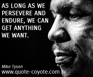 Persevere quotes - As long as we persevere and endure, we can get ...