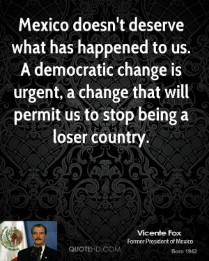 ... is urgent, a change that will permit us to stop being a loser country