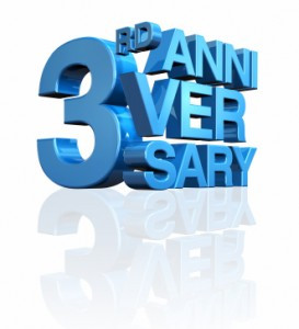 it s our 3rd year anniversary today its been an interesting journey ...