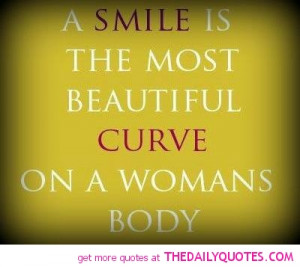 Smile Women Curve Quote Happy Motivation Lady Quotes Pictures Pics