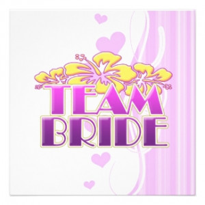 ... Team Bride Bridesmaids wedding classy fun Personalized Invitations