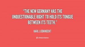 The new Germany has the unquestionable right to hold its tongue ...
