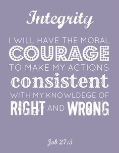 morals quotes and sayings | ·TY 1. adherence to moral and ethical ...