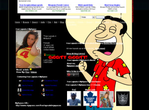 Family Guy Quagmire Myspace Layout