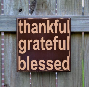 Thankful Grateful Blessed, Thanksgiving Decor, Fall sign, Custom Wood ...