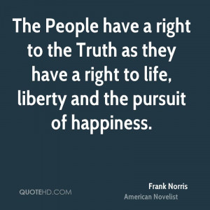 Frank Norris Happiness Quotes