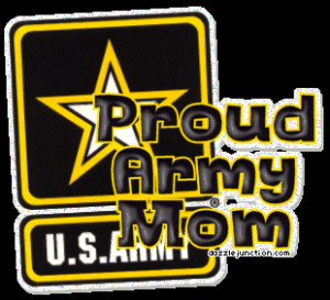 Military Proud Army Mom quote