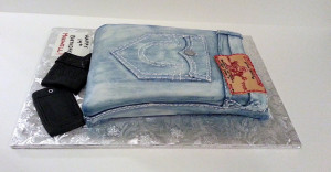 True Religion Blue Jeans Cake