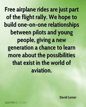 David Lerner - Free airplane rides are just part of the flight rally ...