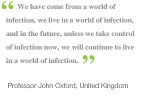 of infection, and in the future, unless we take control of infection ...