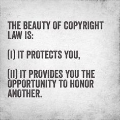 copyright owner or a copyright user. The beauty of copyright law ...