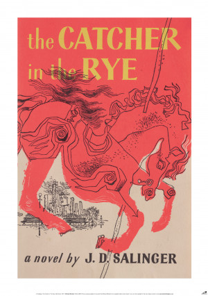 The Catcher in the Rye J D Salinger Book Print by I Love Retro at Bouf ...
