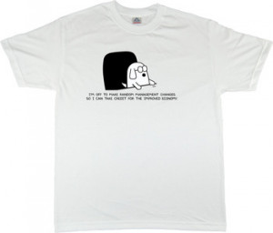 Home > Dogbert Random Management Changes T-Shirt