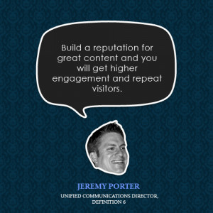 Build a reputation for great content an you will get higher ...