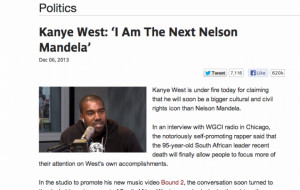 Kanye West 'I Am The Next Mandela' Quote Was Just A Hoax