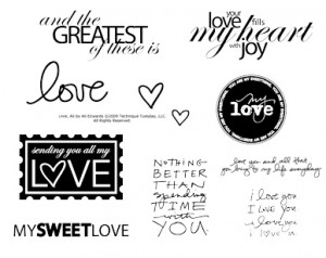 Technique Tuesday - Clear Acrylic Stamps - Love Ali by Ali Edwards