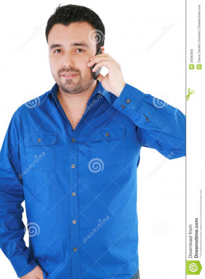 Young Man Talking The Phone