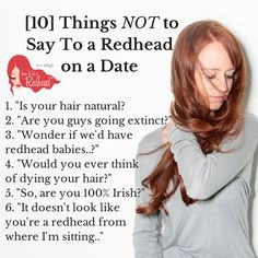 ... to a redhead on a date. Click the photo to read (and laugh) more! More
