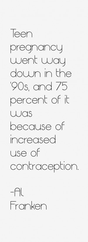 Teen pregnancy went way down in the '90s, and 75 percent of it was ...