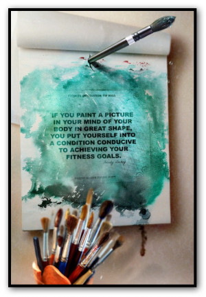 Paint a picture in your mind of your body in great physical shape...