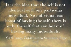 ... individual. No individual can boast of having the self: there is only