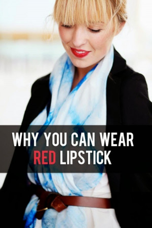 Yes, You Can Wear Red Lipstick! #lipstick