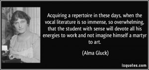 More Alma Gluck Quotes