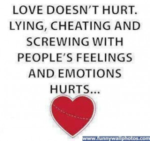 love doesn't hurt...