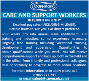 Caremark require care and support workers