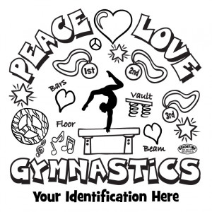 GYMNASTICS coloring pages – BALANCE BEAM artistic gymnastics