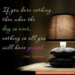 If you have nothing, then when the day is over,.