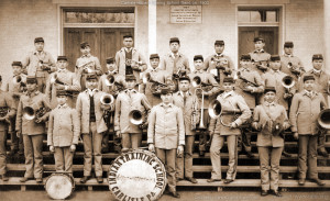 Carlisle Indian Industrial School, young male Indian students pose for ...