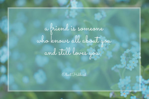 Thanks Rebecca for this lovely friendship quote! Why not send this ...