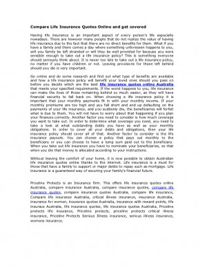 Life Insurance Quotes Online ~ Compare life insurance quotes online ...