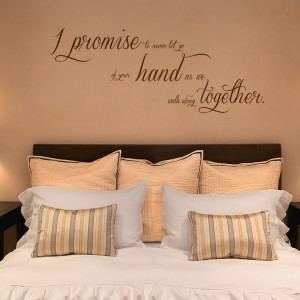 Home » Quotes » I Promise to Never Let Go - Quote - Wall Decals