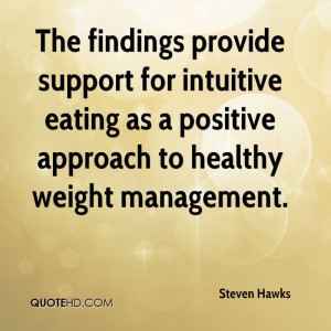 The findings provide support for intuitive eating as a positive ...