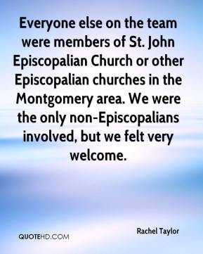 were members of St. John Episcopalian Church or other Episcopalian ...