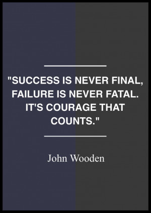 Great John Wooden quote for kidmins.: Quotes 1, John Wooden Quotes ...