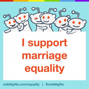 stand with redditgifts in supporting marriage equality for everyone.