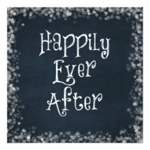Happily Ever After Quote 5.25x5.25 Square Paper Invitation Card