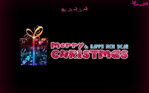 Christmas and Happy New Year Quotes with Greeting Picture
