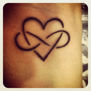 beautiful heart infinity tattoo