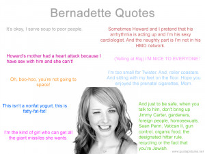 Bernadette Quotes – The Big Bang Theory