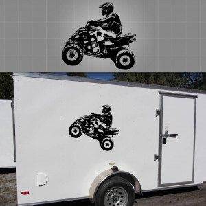 Details about ATV Wall Sticker, Quad Race Team Graphic, Trailer Decal ...