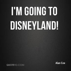 Alan Cox - I'm going to Disneyland!