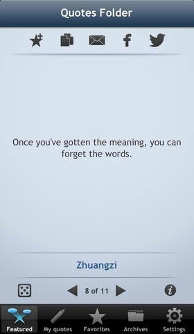 ... Favorite Quotes On Your iDevice By Winning A Quotes Folder Promo Code