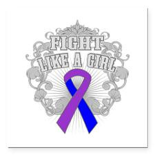 Rheumatoid Arthritis Fight Square Car Magnet 3