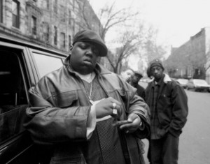 Christopher Wallace, aka the Notorious B.I.G., aka Biggie Smalls hangs ...