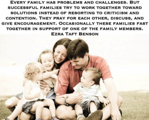 problems and challenges. But successful families try to work together ...